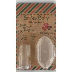 Smiley Baby Şeffaf Saklama Kaplı Parmak Damak Fırçası