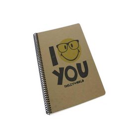 Smiley SMILEY1001-K 100 Yaprak A4 Kareli Kraft Defter