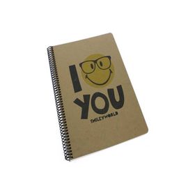 Smiley SMILEY1001-K 100 Yaprak A4 Kareli Kraft Defter