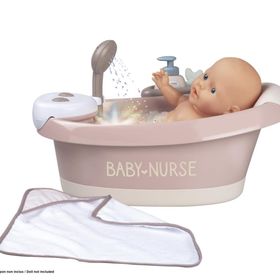 Smoby 220368 Baby Nurse Su ve Işık Fonksiyonlu Banyo Seti