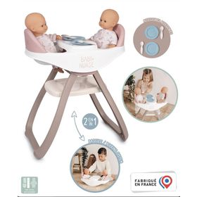 Smoby 220371 Baby Nurse İkiz Bebek Oyuncak Mama Sandalyesi