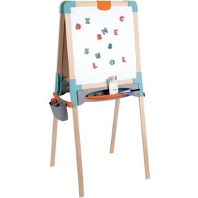 Smoby 410401 Çift Taraflı Manyetik ve Tebeşirli Ahşap Yazı Tahtası