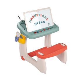Smoby 420107 Çift Taraflı Manyetik ve Tebeşirli Çocuk Çalışma Masası