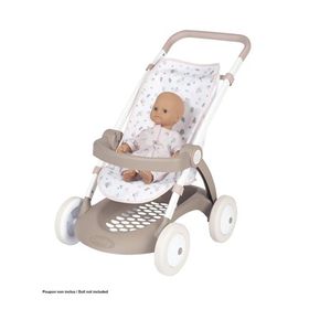 Smoby Baby 254018 Nurse Chulli Pop Leylak-Gri Bebek Arabası Oyuncağı