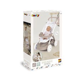 Smoby Baby 254018 Nurse Chulli Pop Leylak-Gri Bebek Arabası Oyuncağı