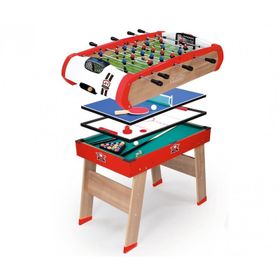 Smoby Powerplay 4 ü1 Arada 640002 Langırt-Bilardo-Masa Tenisi-Hokey Oyun Masası Seti