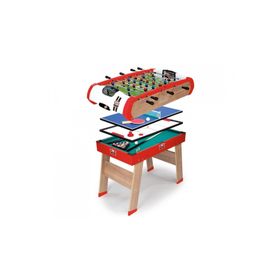 Smoby Powerplay 4 ü1 Arada 640002 Langırt-Bilardo-Masa Tenisi-Hokey Oyun Masası Seti