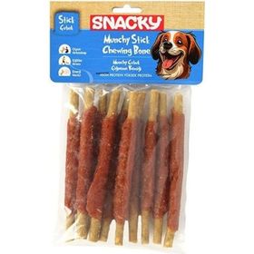 Snacky 10x120 gr Munchy Ördekli Sargılı Kemik Köpek Ödül