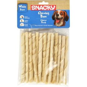 Snacky 15x13 cm Beyaz Köpek Burgu Çubuk