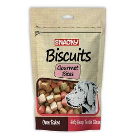 Snacky 200 gr Gourmet Bites Diş Temizliği Destekleyici Köpek Ödül Bisküvisi