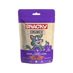 Snacky 60 gr Crunch Hair Skin Deri ve Tüy Bakımı Tavuk Etli Kedi Ödülü