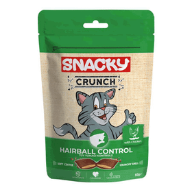 Snacky 60 gr Crunch Hairball Tüy Yumağı Kontrol Tavuklu Kedi Ödülü