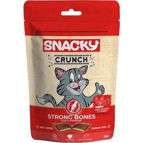 Snacky 60 gr Crunch Strong Bones Tavuk ve Peynirli Kedi Ödül Maması