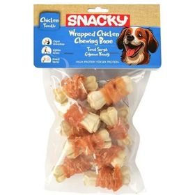Snacky Beyaz Tavuk Sargılı 10'lu Köpek Ödülü