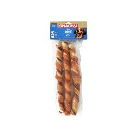 Snacky Çift Renkli Tavuklu 25 cm 3'lü Köpek Ödül Kemiği