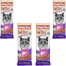Snacky Ciğer 3x5 gr 4 Adet Kedi Ödül Maması