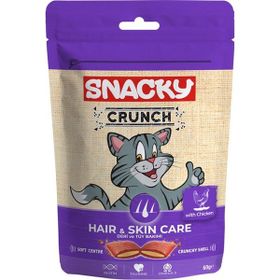 Snacky Crunchy Tavuklu Hair-Skin 10x60 gr Kedi Ödül Maması
