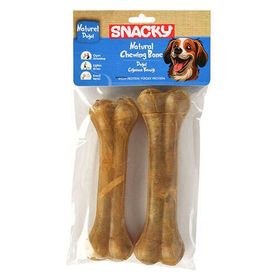 Snacky Natural Köpekler İçin 15 cm 2'li Çiğneme Kemiği