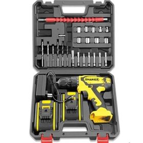 Snaiker TX 12 V 1.2 Ah Darbesiz Metal Şanzıman Çift Akülü 24 Parça Şarjlı Vidalama Matkap