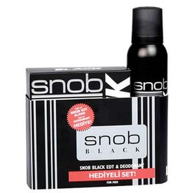 Snob Black 100 ml EDT Erkek Parfümü + 150 ml Deodorant Hediyeli