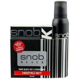 Snob Black 100 ml EDT Erkek Parfümü + 150 ml Deodorant Hediyeli
