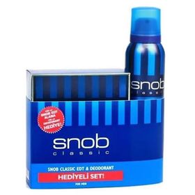 Snob Classic EDT 90 ml Erkek Parfümü + 150 ml Deodorant Seti