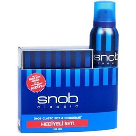 Snob Classic Kofre 100 ml Erkek Parfümü + 150 ml Deodorant Seti