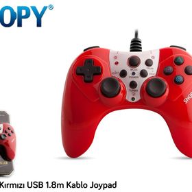 Snopy SG-300 Kırmızı 1.8m Usb Gamepad