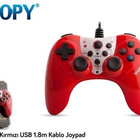 Snopy SG-300 Kırmızı 1.8m Usb Gamepad