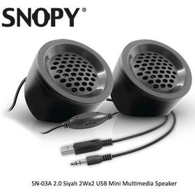Snopy SN-03A 2.0 Siyah 2wx2 Usb Mini Multimedia Speaker
