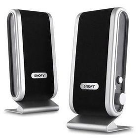 Snopy SN 820 2.0 Siyah Gümüş Lcdlnce Tasarım USBSpeaker