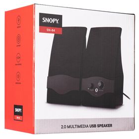 Snopy SN-84 4W 1+1 Masa Üstü USB Siyah Speaker