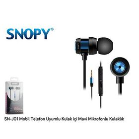 Snopy SN-J01 Beyaz-Mor Mikrofonlu Kulaklık