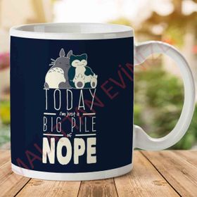 Snorlax Totoro Big Pile of Nope Studio Ghibli Pokemon Baskılı Kupa