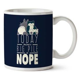 Snorlax Totoro Big Pile of Nope Studio Ghibli Pokemon Baskılı Kupa