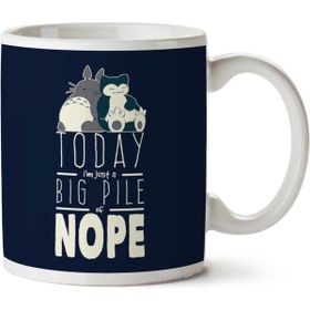 Snorlax Totoro Big Pile of Nope Studio Ghibli Pokemon Baskılı Kupa
