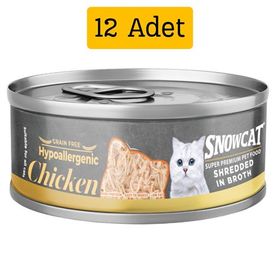 Snow Cat 70 gr 12 Adet Süper Premium Tahılsız Kedi Konservesi