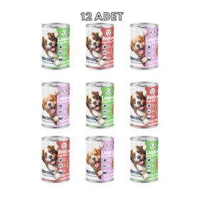 Snow Dog Premium 400 gr 12 Adet Kıyılmış Karışık Köpek Konservesi