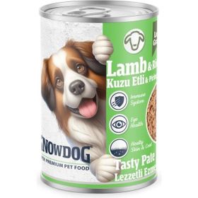 Snow Dog Premium 400 gr 12 Adet Kıyılmış Kuzu Etli Köpek Konservesi