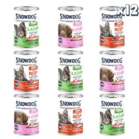 Snow Dog Premium 400 gr 12 Adet Parça Etli Karışık Köpek Konservesi