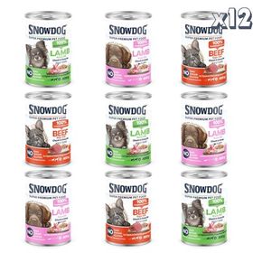 Snow Dog Premium 400 gr 12 Adet Parça Etli Karışık Köpek Konservesi