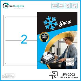 Snow SW-2002 199.6x143.5 mm A4 Lazer Etiket