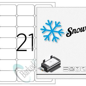 Snow SW-2021 63.5X38.1 mm A4 Lazer Etiket