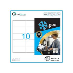 Snow SW-2610 105x57 mm A4 Lazer Etiket