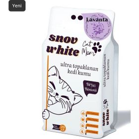 Snow White Beyaz Bentonit Lavanta Kokulu İnce Taneli 20 lt Kedi Kumu
