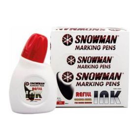 Snowman BN-1A Siyah 90 Cc Beyaz Yazı Tahtası Kalemi Kartuşu Mürekkebi