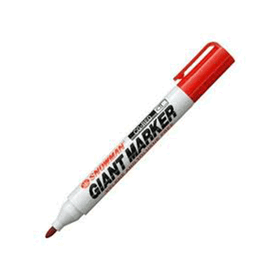 Snowman CG-12 Kırmızı Permanent Yuvarlak Uçlu Markör