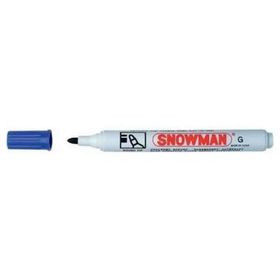 Snowman CG-12 Mavi Permanent Yuvarlak Uçlu Markör