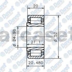 SNR NJ12012S03H100 Şanzıman Bilyası