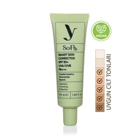 So Fly Smart Skin Corrector SPF 50+ UVA-UVB Korumalı Onarıcı Renkli 50 ml Güneş Kremi
